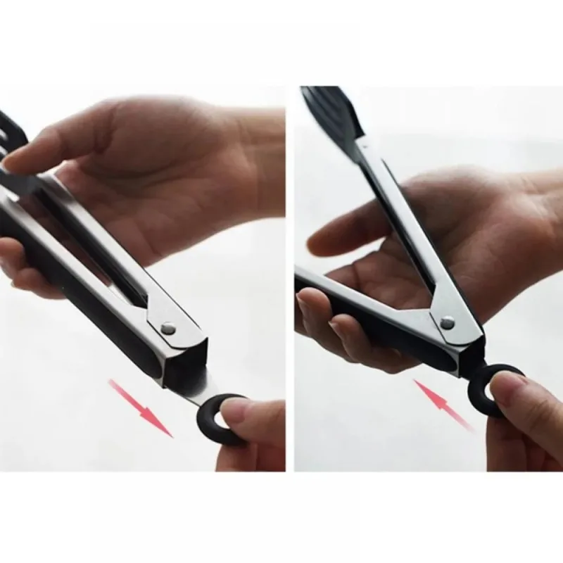 Creative Non-Slip Silicone Bread Tong Clip BBQ Food Grade Silicone Food Tong  Serving Tong Kitchen Tools BBQ Tools Accessories
