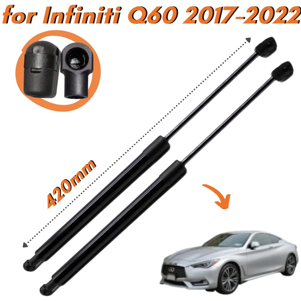 Qty(2) Hood Struts for Infiniti Q60 V37 Coupe 2017-2022