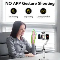 AOCHUAN Smart X2 Ai White Smartphone Gimbal Stabilizer Equipped with LED display Built in extension rod Handheld gimbal - Image 6
