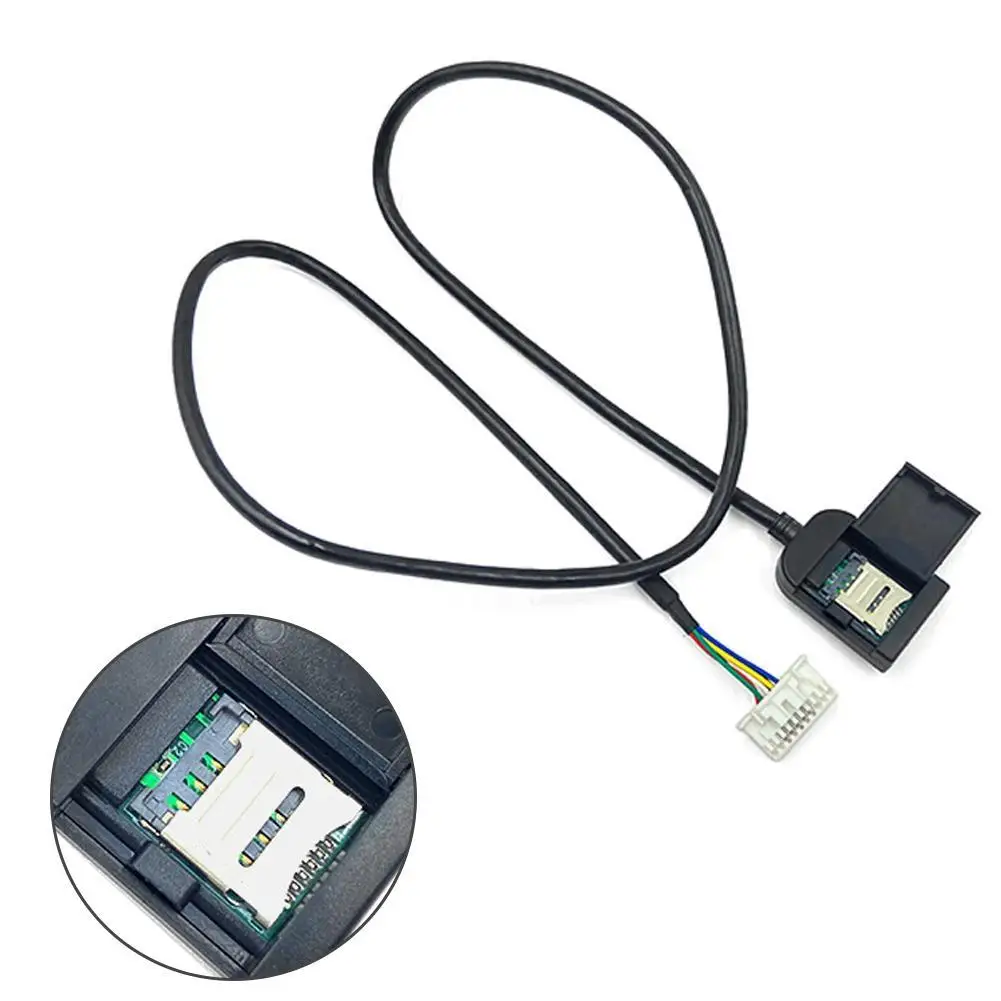 Car Sim Card Slot Adapter Navigation Video Line And Telephone Line For Radio Multimedia Gps 4G 20pin Cable Connector Navigation