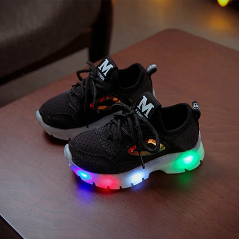 New Glowing Shoes For Girls Led Luminous Shoes For Boys Breathable