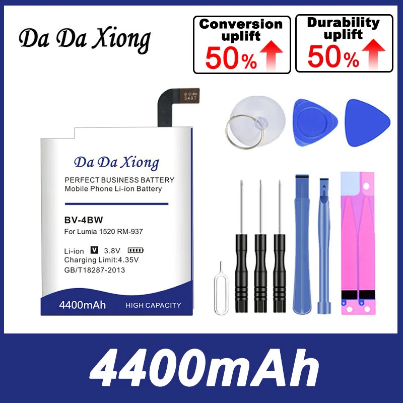 Dadaxiong 4400Mah Bv4Bw Bv-4Bw Batteria Per Nokia Lumia 1520 Mars Phablet Rm-937 Bea Lumia1520 Telefono Bateria