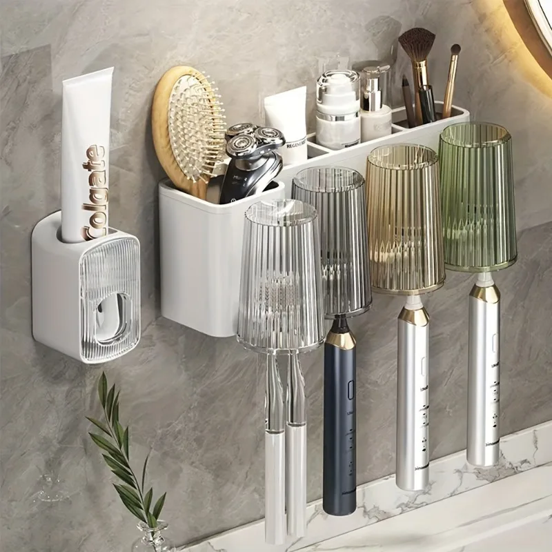 Japanese Style Design Household Items Mouthwash, Toothbrush, Travel Supplies, Bathroom Supplies - Couple Set Brush Cup_voghion.com