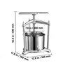 6L Fruit Wine Press Manual Juice Maker Apple Grape Making Press w/ Pole Handle Bar for Kitchen 1