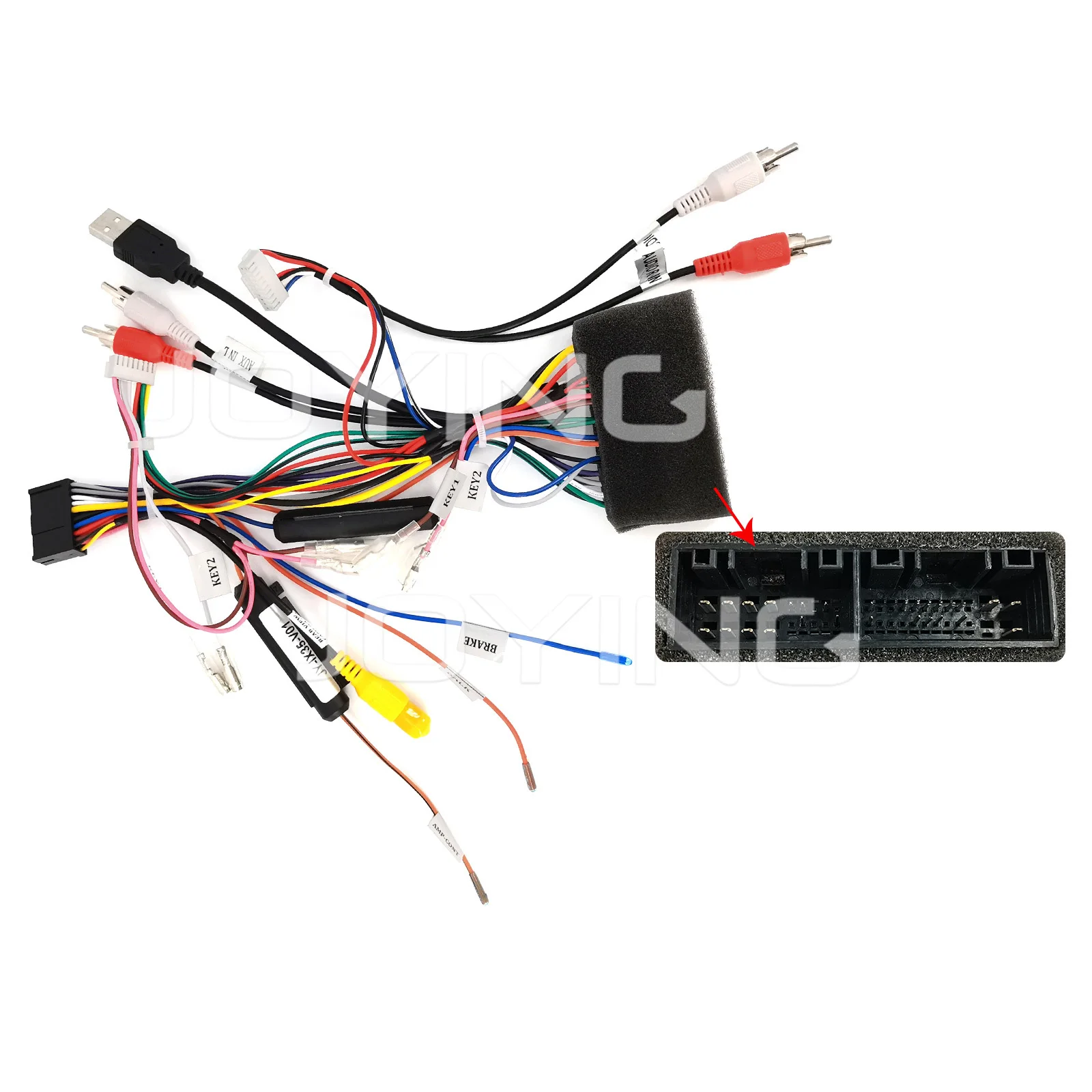 

JOYFORWA ISO Harness Power Cable universal For Hyundai kia