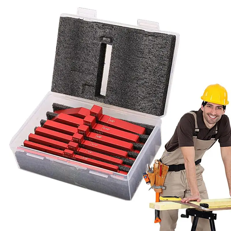 

Gauge Block Set 7pcs Aluminum Alloy Precision Height Gauge Set Carpenter Measuring Tools Table Saw Accessories