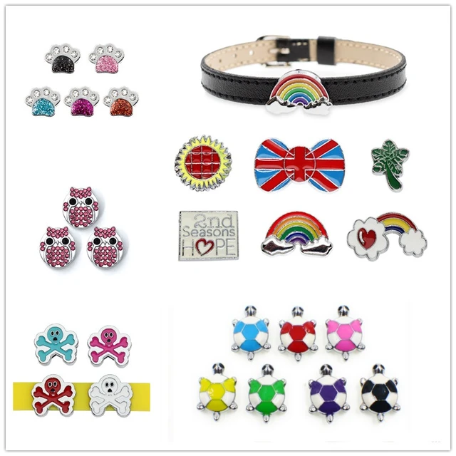 Leather Bracelet Letter Charms  Pu Leather Pet Collar Accessories -  10pcs/lot 8mm - Aliexpress