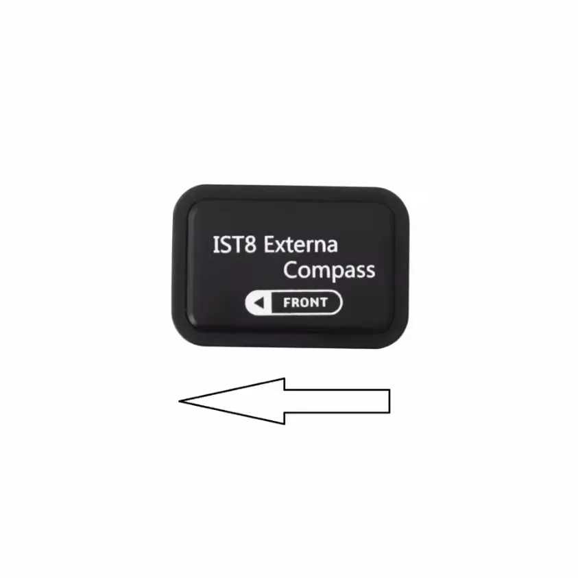 Installation du capteur géomagnétique externe IST8310 sur un drone, compatible PX4 et ArduPilot.