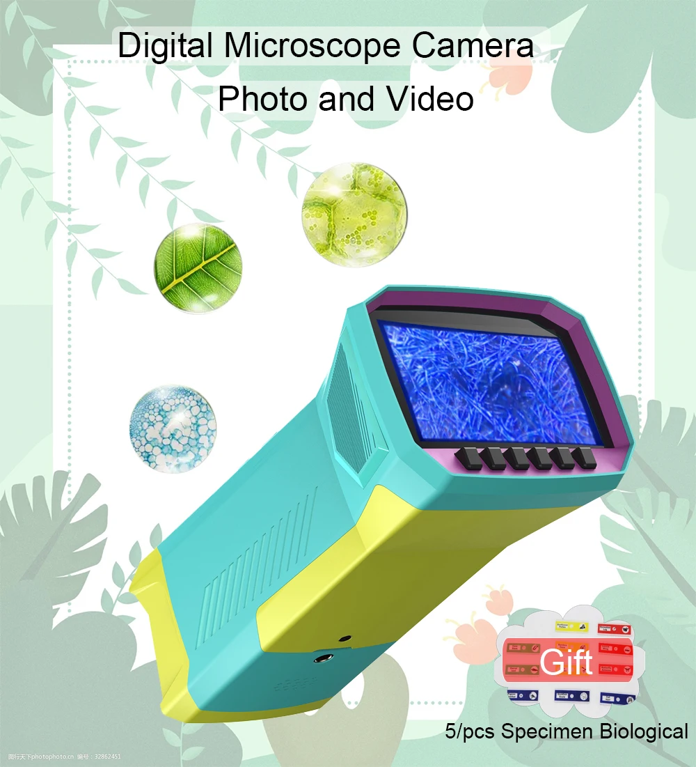 

New Digital Microscope Camera 800X Magnification 3.0Inch IPS Screen Photo Taking Video Recording Support 10MP Resolution