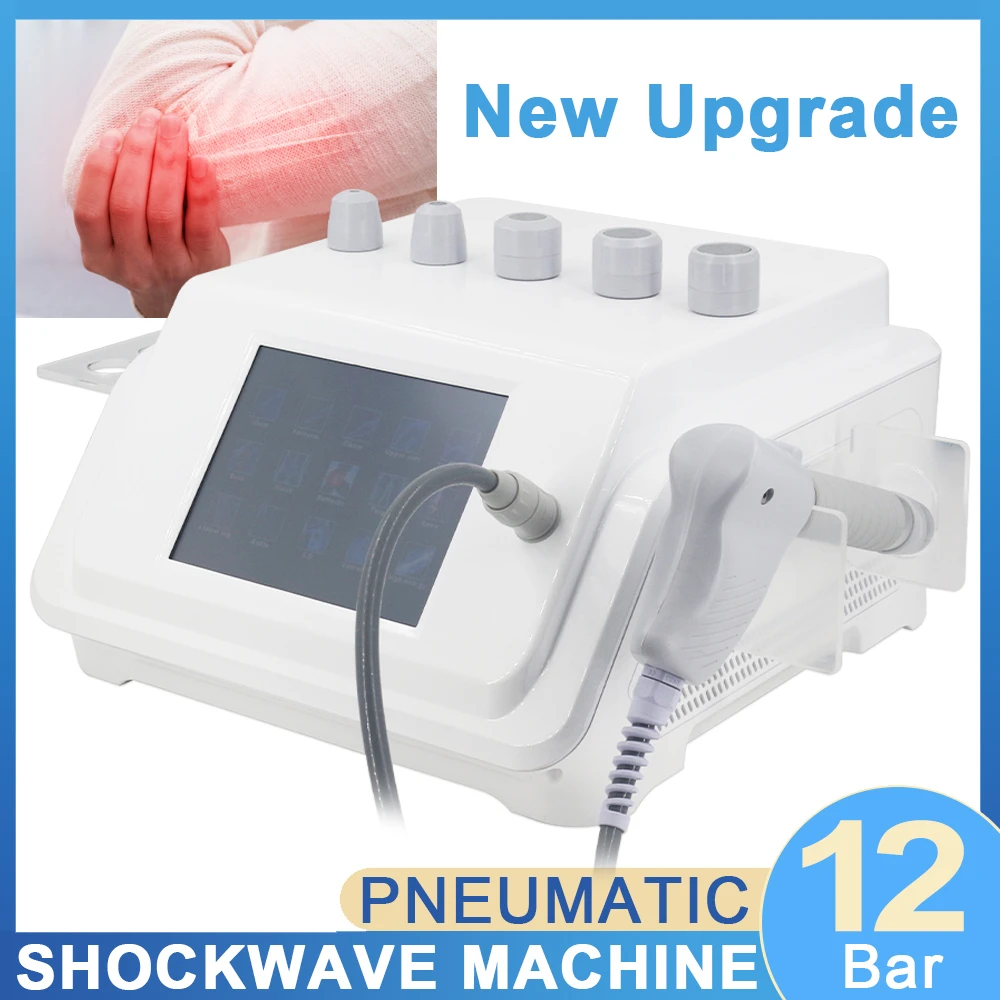 12Bar Pneumatic Shockwave Therapy Machine Professional Shock Wave
