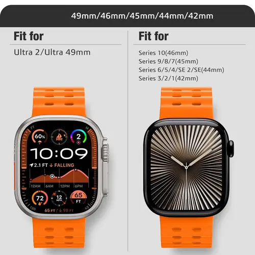 Ocean Strap For Apple Watch Band Ultra 3/2 49mm Series 11 10 46mm Sports Bracelet Wristband iWatch 9 8 7 6 5 SE 45mm 44mm Correa - Image 4