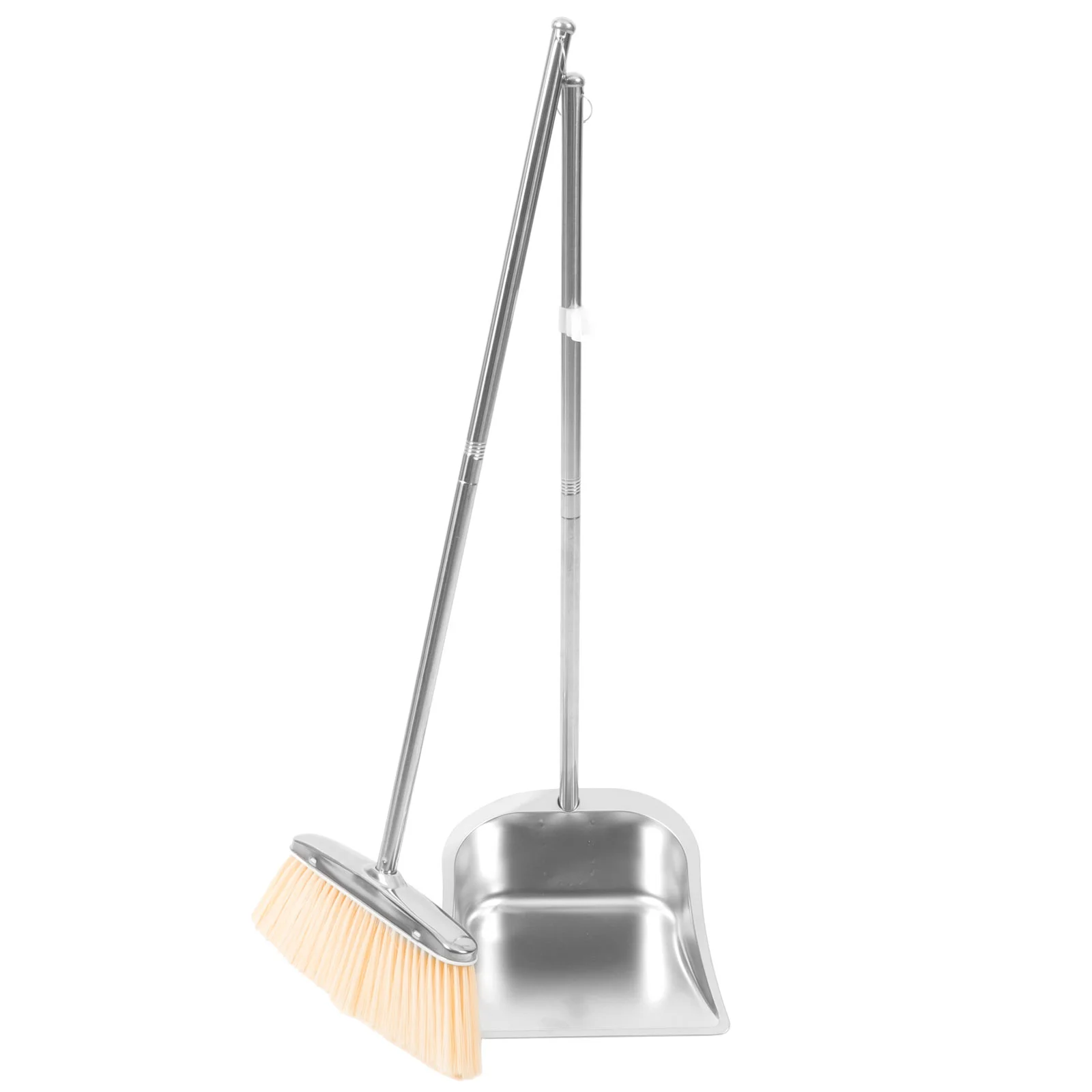 

Dustpan and Broom Set Household Dustpans with Kit Brush Home Accessories Cleaning for Stainless Steel Garbage Office
