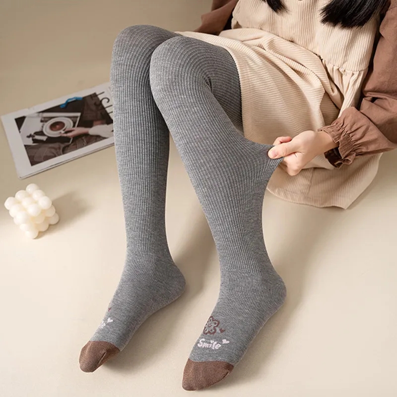 Lawadka Kids Girl's Cotton Tights 2-8Years Children's Leggings Spring Autumn Cartoon Casual Pantyhose Girls Skinny Pants kids pantyhose ballet tights toddler tights kids leggings