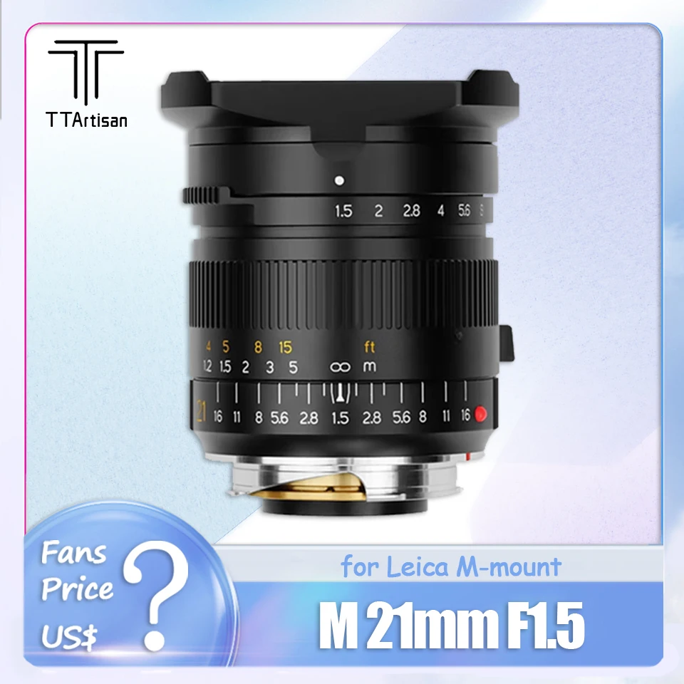 

TTArtisan 21mm F1.5 Full Frame Wide Angle Large Aperture Camera Lens for Leica M-Mount M240P M3 M6 M7 M8 M9 M9P M10 M10R