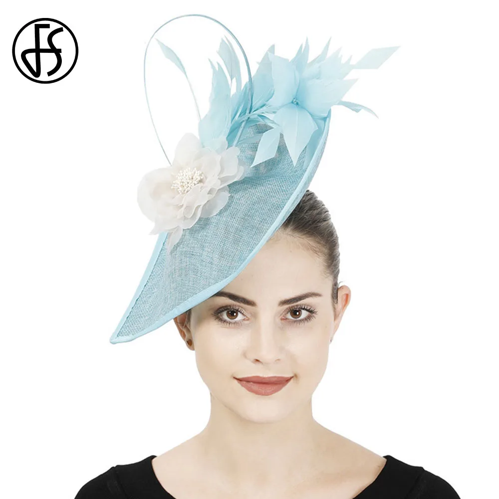 FS Fascinators Feather Headdress Mesh 