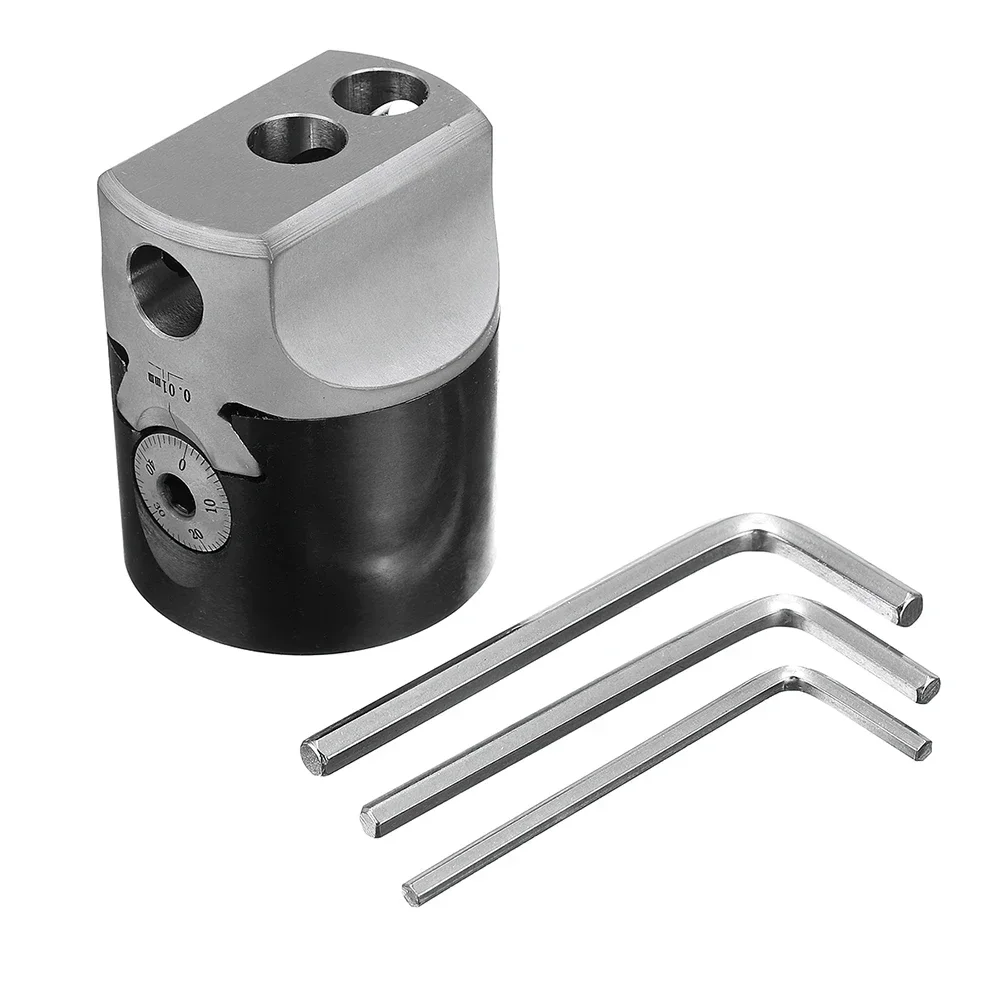 CJLY 3inch 75mm F1 Type Boring Head 18mm Lathe Boring Bar Milling Holder For MT2 MT3 R8 Shank Milling Machine Tools + Hex Wrnche