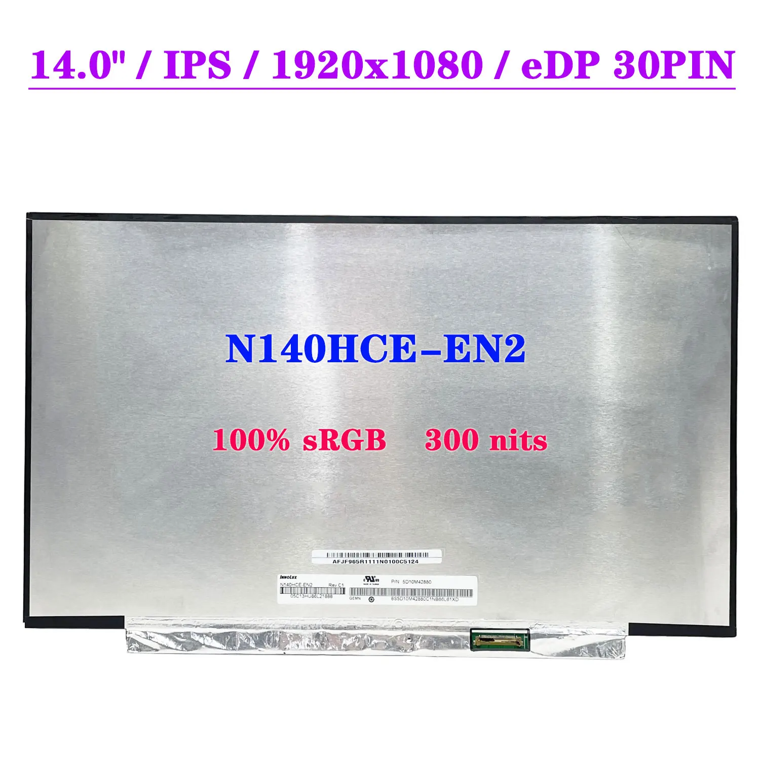 N140HCA-EAC REV.C4 LCD Screen FHD 1920x1080 Matte Display 14 N140HCA-EAC REV.C4 LCD Screen FHD 1920x1080 Matte Display 14