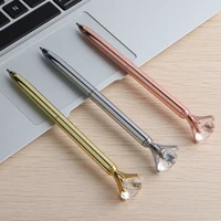 3PCS Luxury Metal Crystal Diamond Pen 8 Colors Polka Ball Pens Fashion  Carat Large Diamond Ballpoint Pens For School Office 2