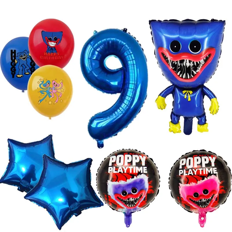 Potworny balon foliowy materiały urodzinowe prezent dla chłopca w czasie gry wystrój gry 32-calowy numer zabawka Baby Shower do domu do domu