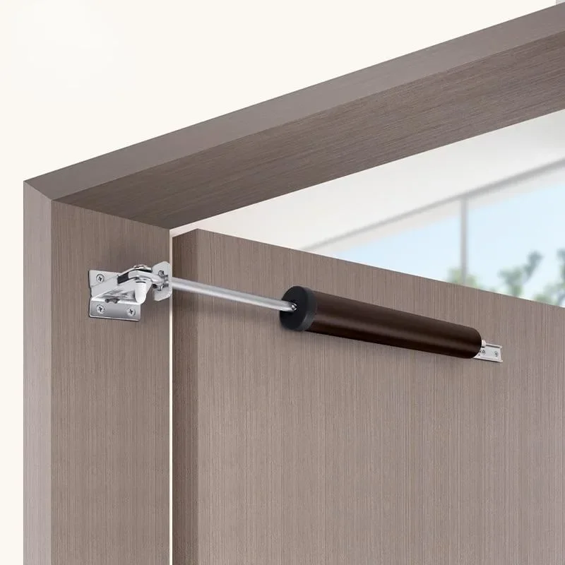 Automatic Soft-Close Door Buffer with Positioning Stop Adjustment
