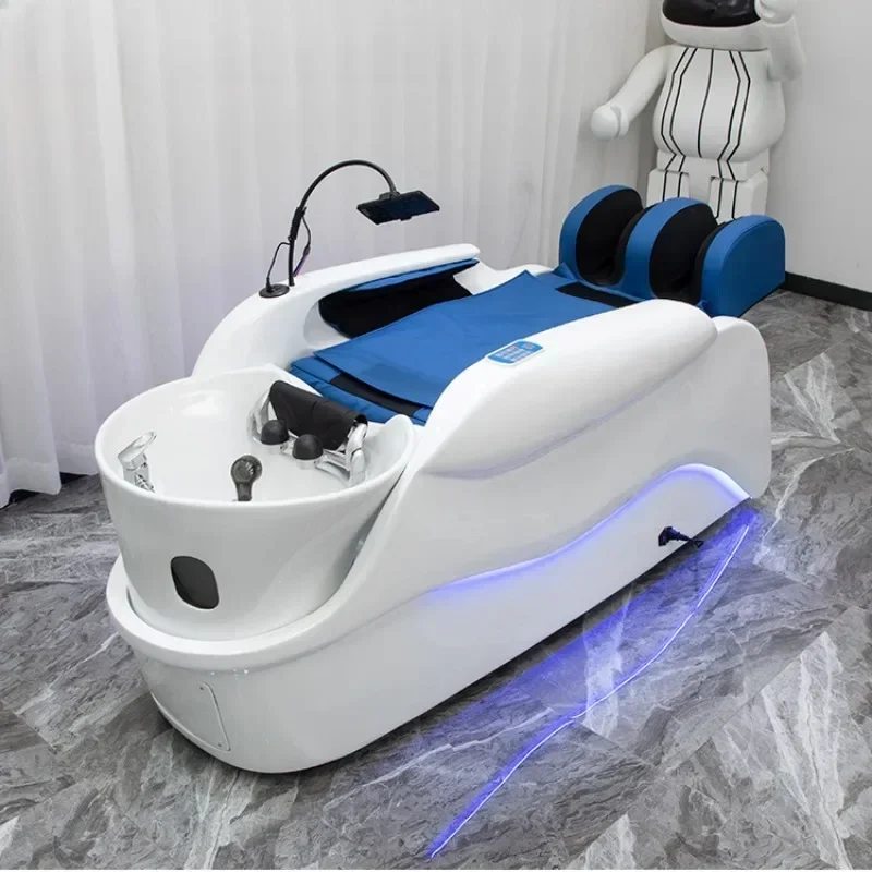 Electric Intelligent Shampoo Chairs Beauty Hairdressing Lounge Comfort Shampoo Chairs Head Spa Chuveiro Salon Furniture WZ50SC