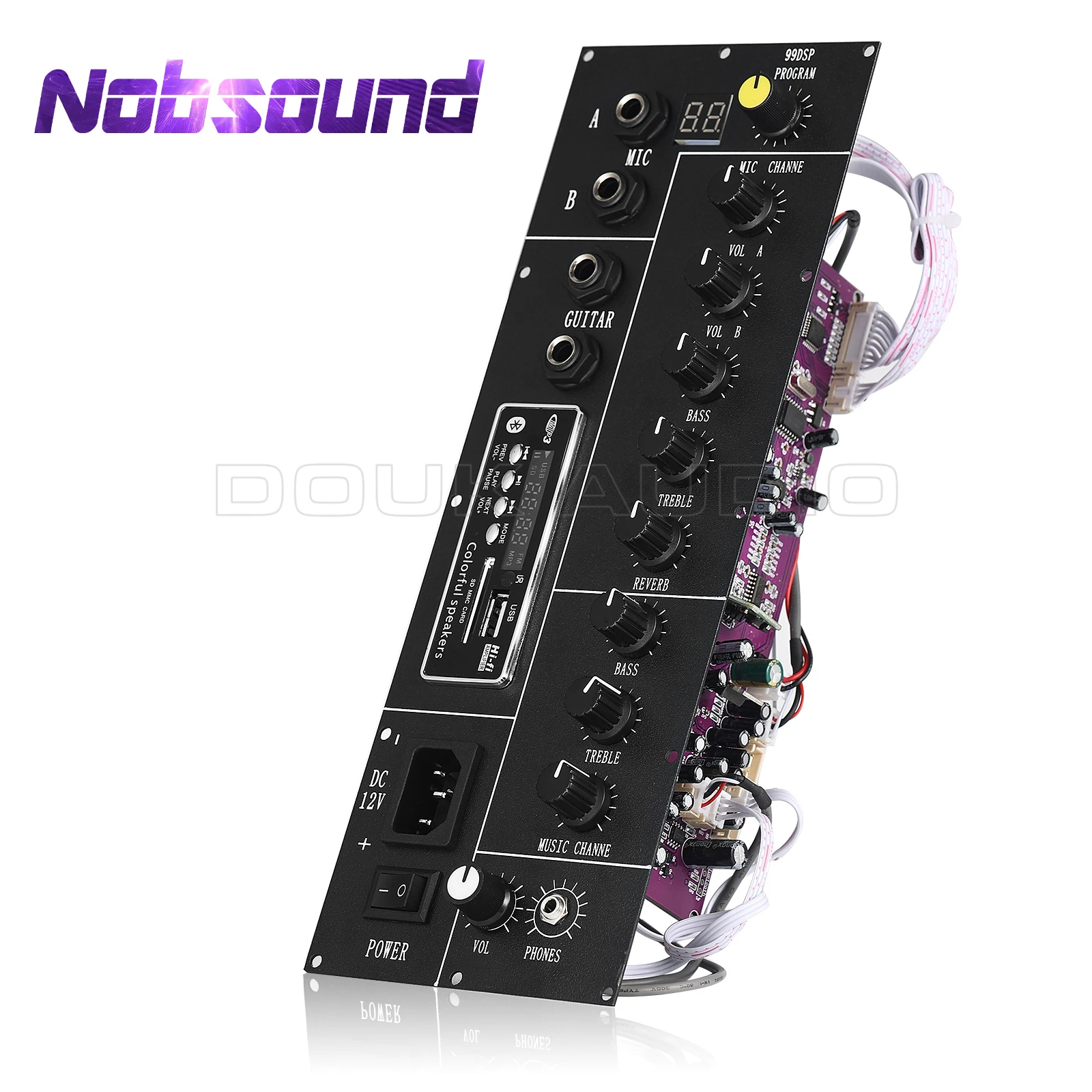 Nobsound HiFi Bluetooth Karaoke Mixer MIC Input DSP Reverb Board USB