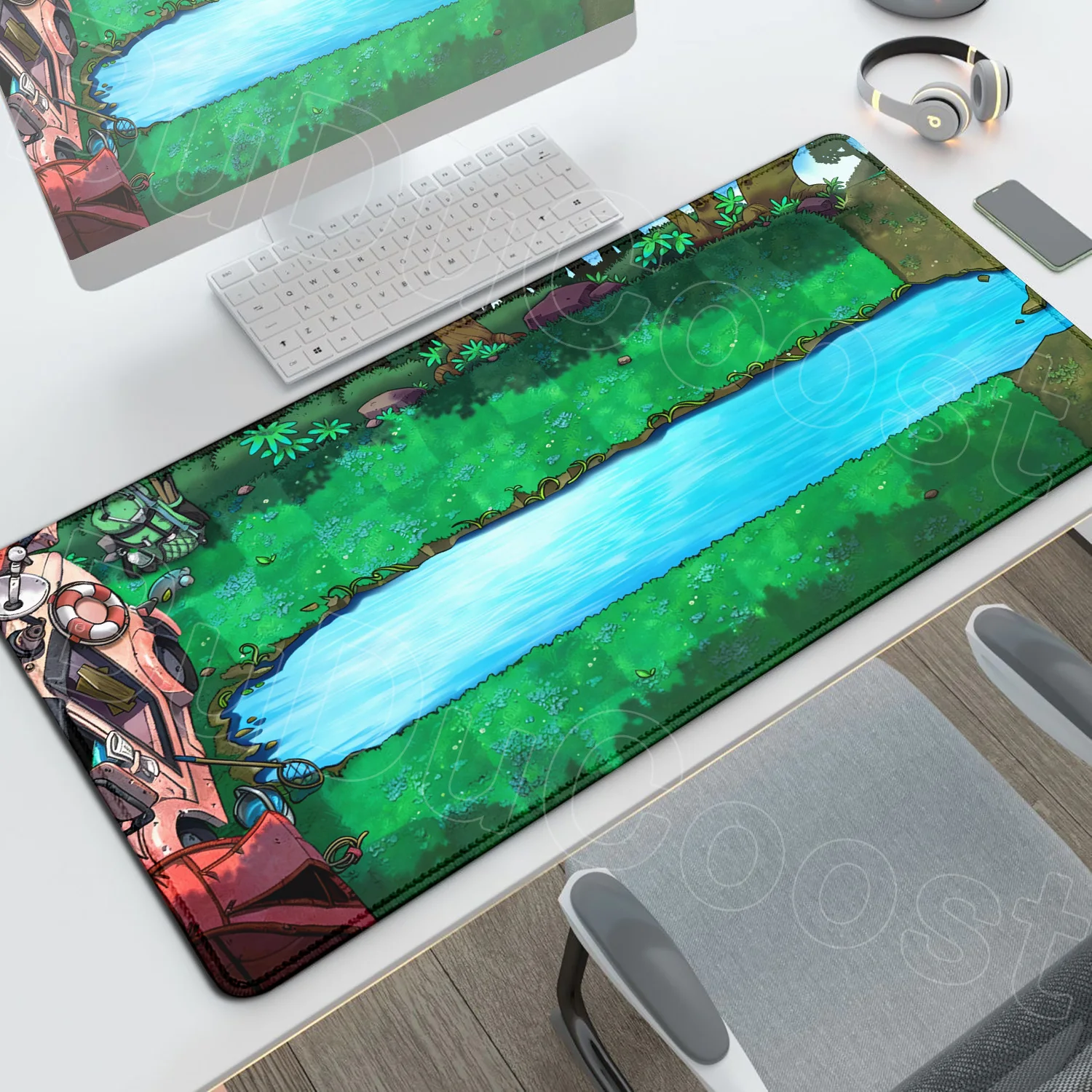 Enhanced Gaming Mouse Pad - Plants vs. Zombies HD Design, Non-slip, Thickened Rubber