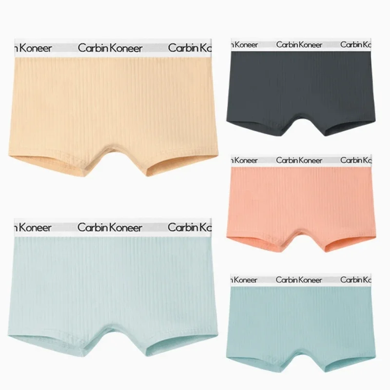 

Lady Boyshort Boxer Cotton Breathable Elastic Female Lingerie Mid Waist Comfortable Ladies Underwear Short Fashion Sport Briefs