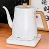 110V/220V Electric Kettle Gooseneck Hand Brewed Coffee Pot Office 304 Stainless Steel Quick Kettle Teapot Auto Power Off 800ml 2
