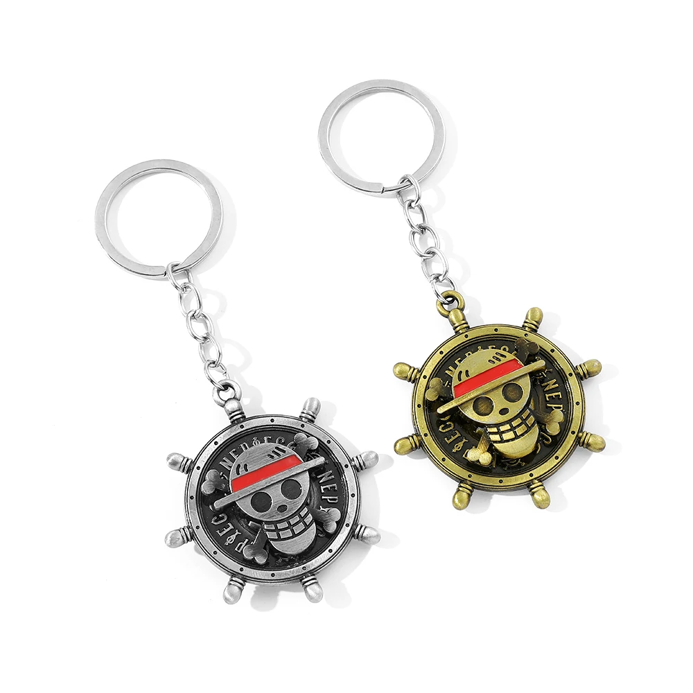 Anime Accessories One Piece Keychain The Straw Hat Pirates Compass
