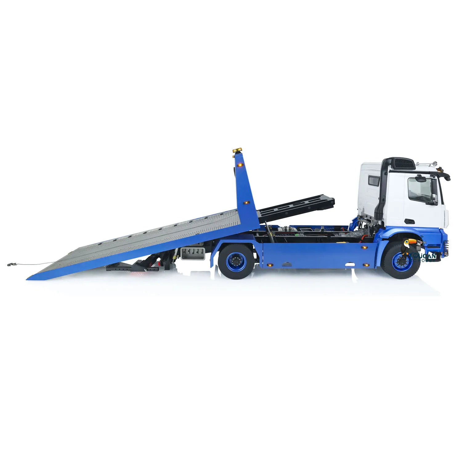 In Stock JDMODEL 1/14 RC Flatbed Wrecker Tow Trucks 4x4 Recovery Vehicle 196 Model Toys Assembled Painted Servo Model for Adult 6