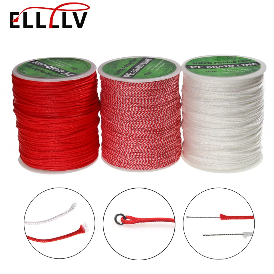 Elllv 100meter/spool PE Braided Assist Line for Saltwater Fishing