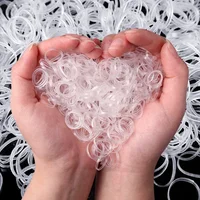 Clear Ponytail Ropes Rubber Bands Holder Elastic for Women Girls Bind Tie Holder Hair Accessories Hair Styling Tools 5