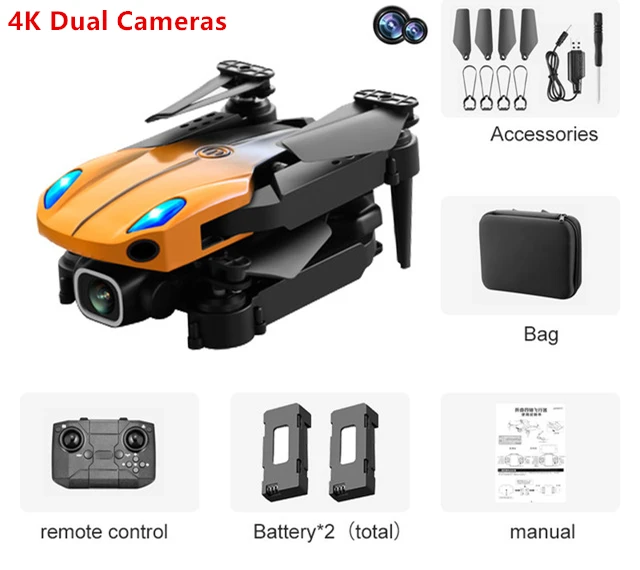 rc wifi camera BBSONG Mini Drone 4K HD Dual Camera WIFI FPV Professional Automatic Obstacle Avoidance RC Quadcopter KY907 Dron Toy For Boy Gift foldable fpv wifi rc quadcopter remote control drone RC Quadcopter