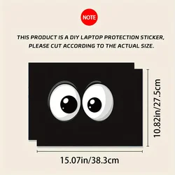 Premium Light Beige Vinyl Laptop Sticker Set - Scratch - Resistant and Durable Protective Cover (2PCS)