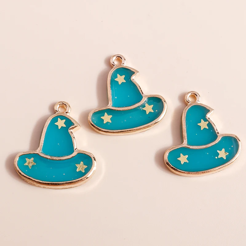 20 Stück süße Mischung Emaille Halloween Geist Kürbis Fledermaus Charms Anhänger für Schmuckherstellung Tropfen Ohrringe Halsketten Armbänder DIY Geschenke – Detail 7