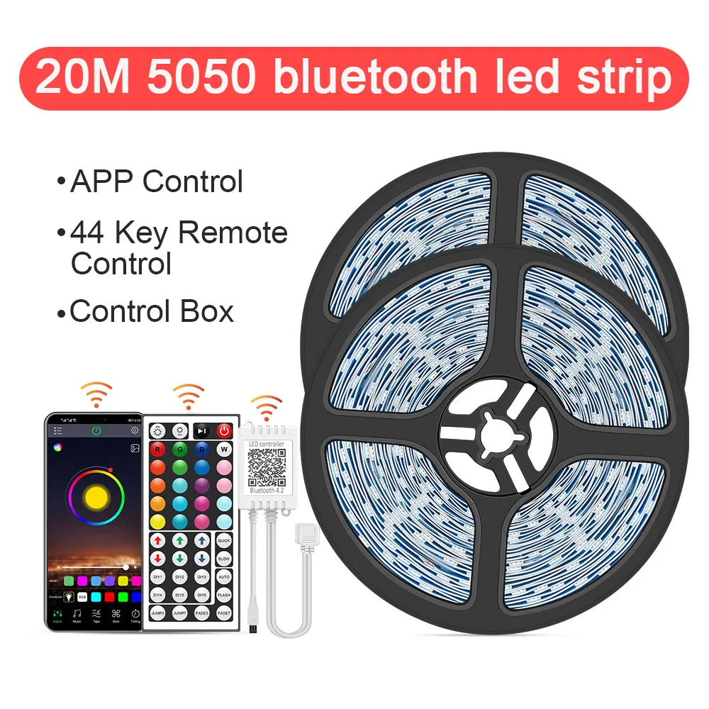 black light strips LED Strip Lights,RGB 5050 LED Strip,Music Sync Color Changing,App Controlled LED,with Remote Control,for Bedroom Home Decoration black light led strip LED Strips