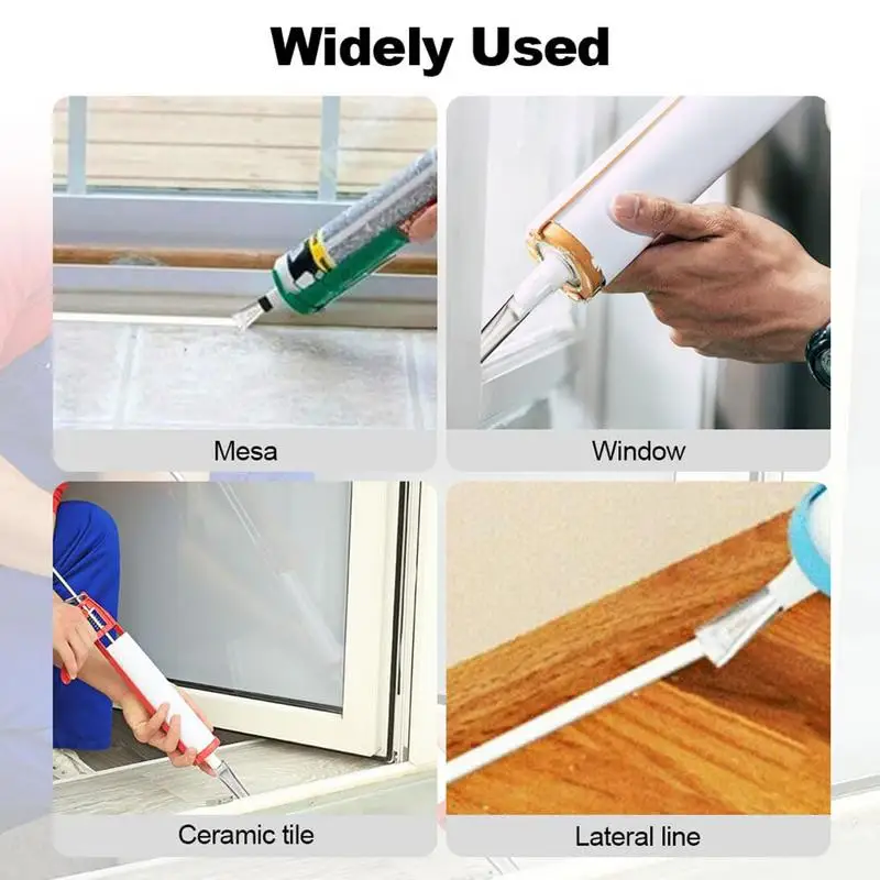 Silicone Cartridge Tips Stainless Steel Replacement Caulking Nozzle Tips Finisher Effective Versatile Sealant Finishing Tool For 4