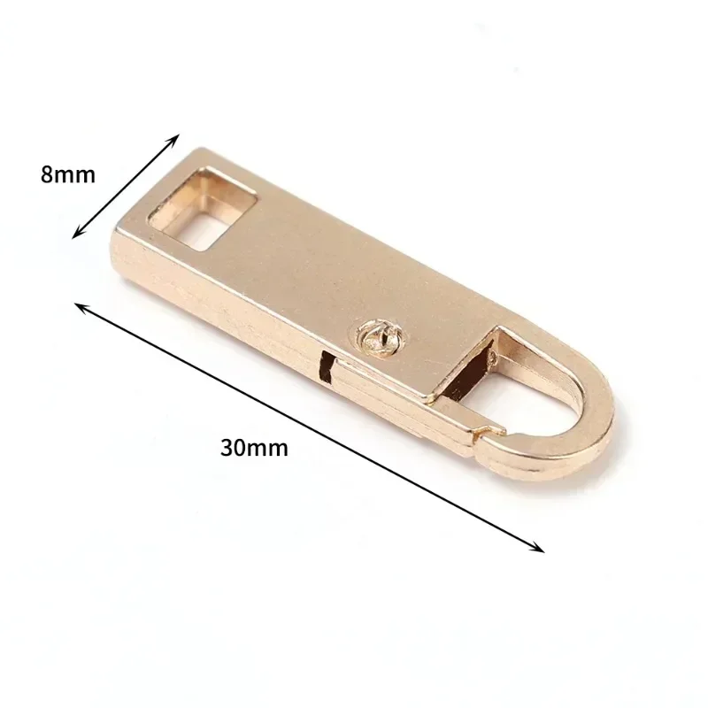 1/20PCS Universal Metal Zipper Pull Tap Replacement Instant Repair Zipper Head Puller For Clothing Bag DIY Sewing Sliders