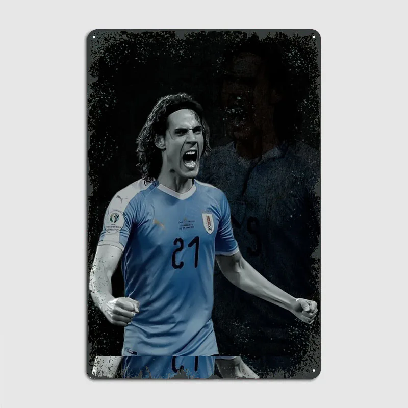 EDINSON CAVANI Настенный декор для гостиной, Декор, эстетика под заказ, металлическая пластина, винтажная жесть, мужская пещера, ретро