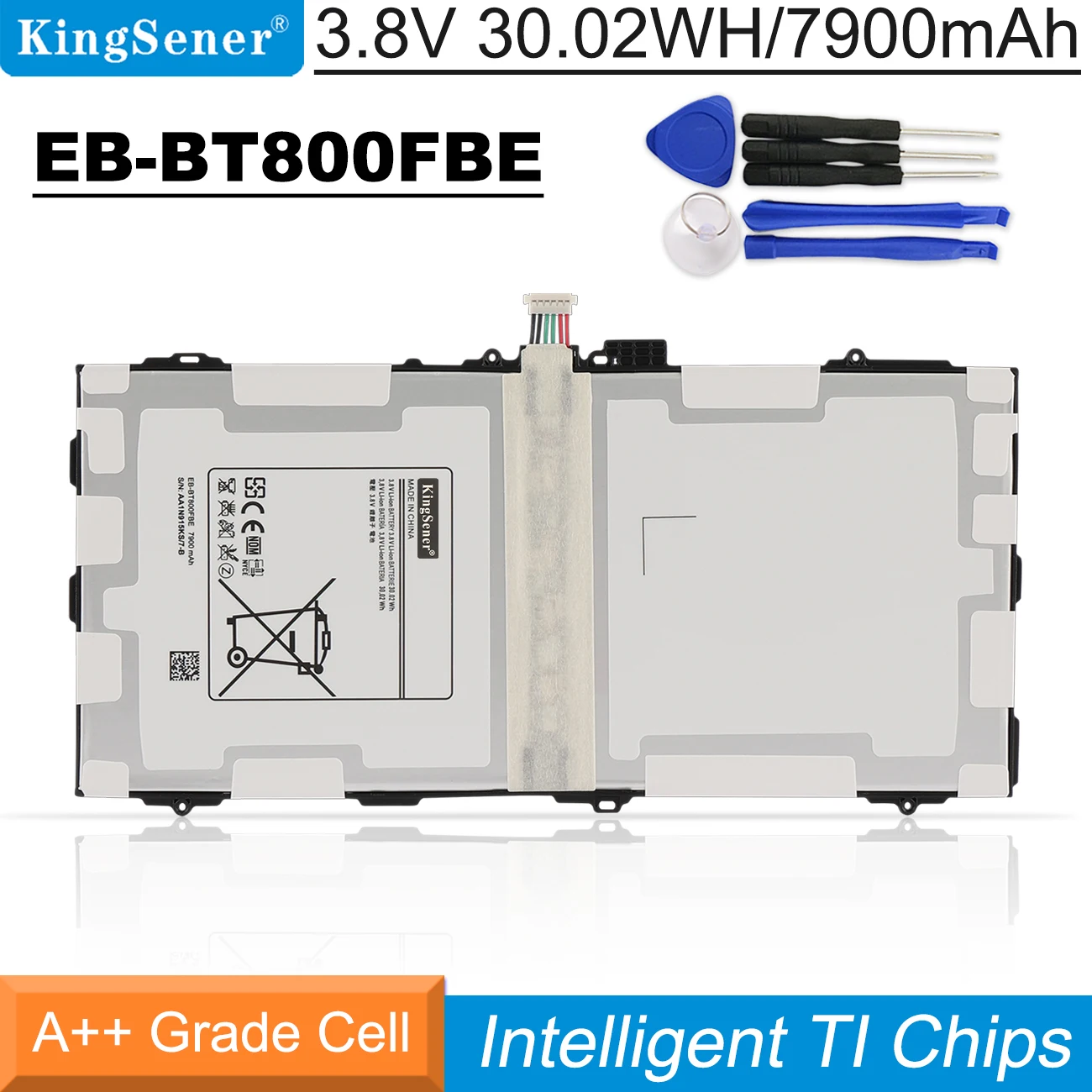 Kingsener Eb-Bt800Fbe Batteria Di Ricambio Per Samsung Galaxy Tab 10.5 S Sm-T800 Sm-T801 Sm-T805 Sm-T807 Sm-T807A Eb-Bt800Fbc
