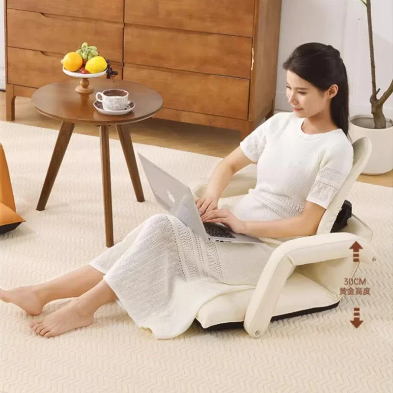 Living Room Chair Japanese Tatami Bedside Armchair for Single