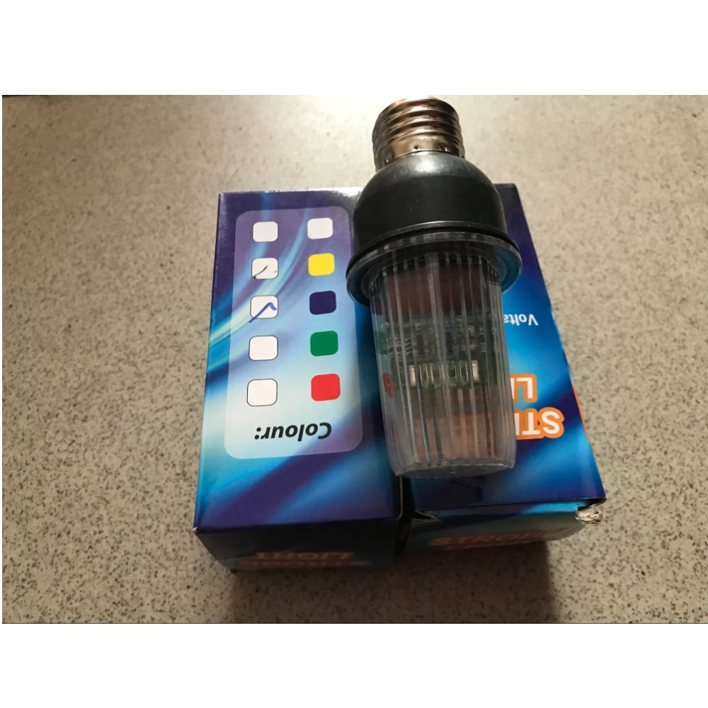 E26 E27 Super Strobe Festoon Led Bulbs light Marquee Bar Lamp Stroboscopic KTV Twinkle  Lights Bulbs For Home Garland 6Pcs