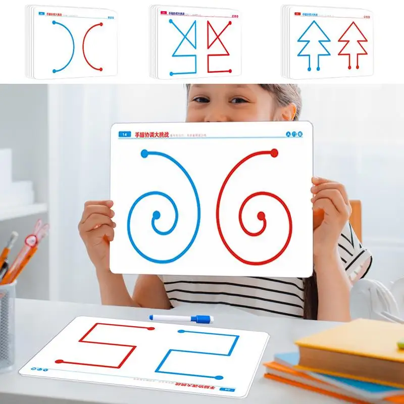【Flash sale】 Brain Training Game 20pcs Brain Training Range Hand-Brain Coordination Fine Motor Skills Left & Right Brain.