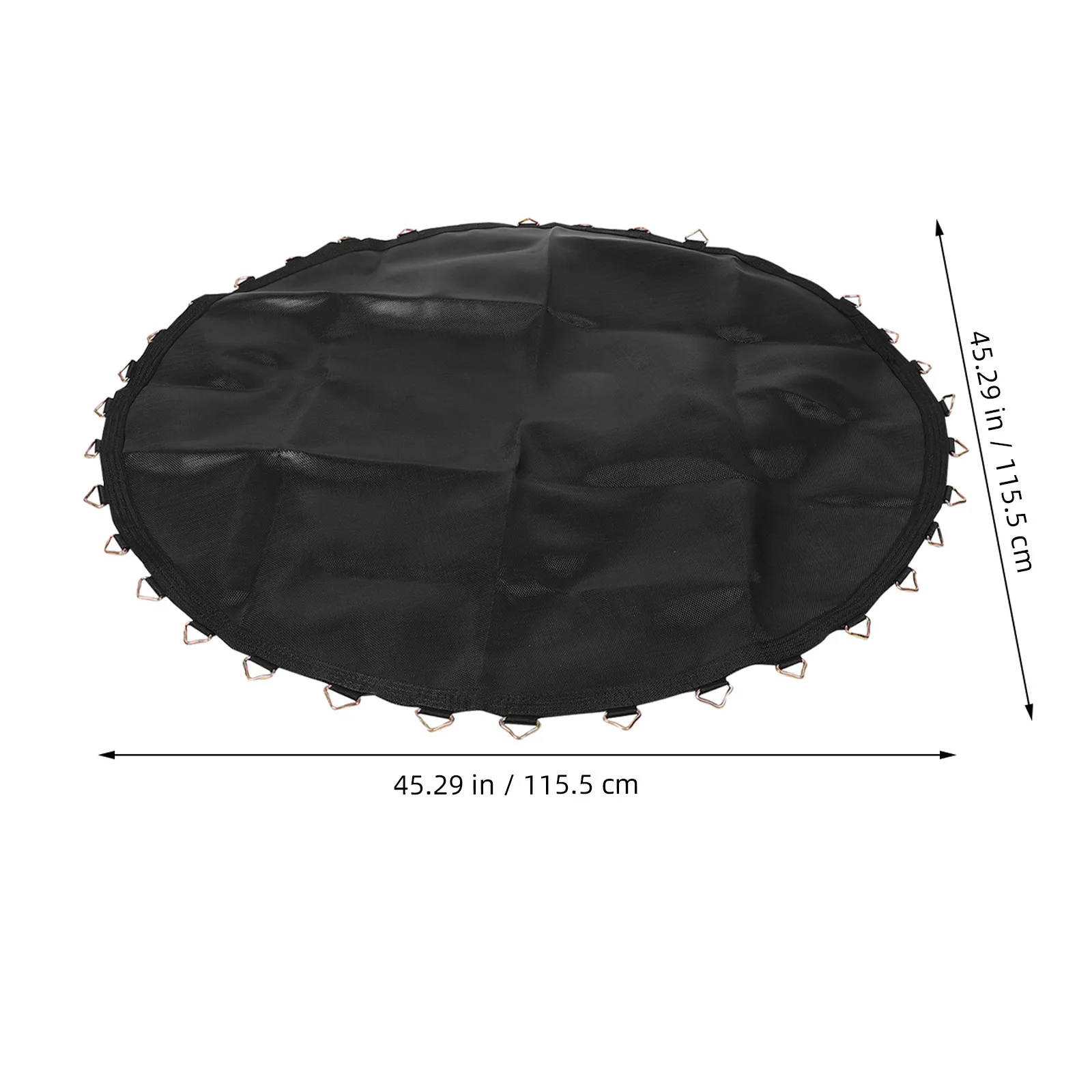 탄성 라운드 트램펄린 매트 115.5cm 점핑 패드 교체용 36 V-후크 균일한 바운스 지원 안전한 가족 레크리에이션 야외용