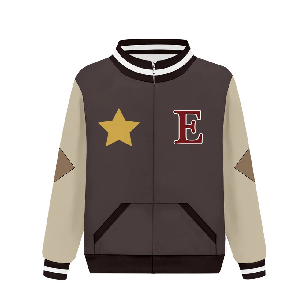 

Kids Children The Owl cos House Luz Noceda Cosplay Hoodie Baseball Uniform 3D Printed Hooded Sweatshirt Zip Up Jacket Coat