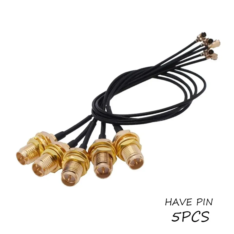 5Pcs IPX to SMA Pigtail Cable Kit Female SMA to UFL/u.FL/IPX RF Adapter 1.13mm Ultra-Thin Coaxial Antenna Extension Cable image 8