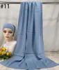 Mini Hijab Modal avec sous-bonnet – Ensemble Basique Extensible, Foulard Fin et Respirant, Protection Solaire, Voile 165*50cm