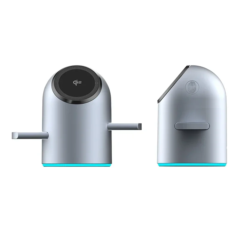 Qi2 15W 3-in-1 Auto-Rotating Magnetic Wireless Charger for IPhone 16/15/14 Pro Max & Apple Watch-Fast Charging Station