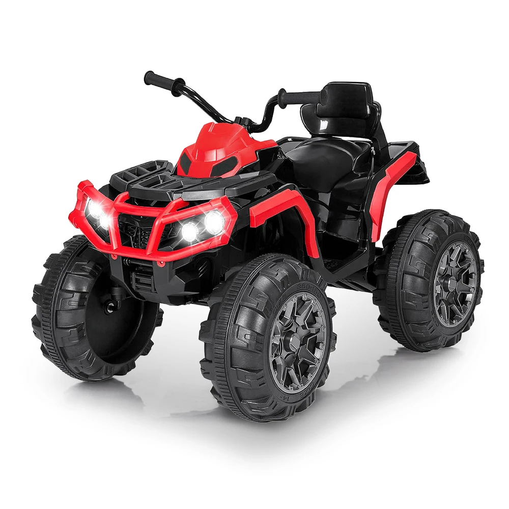 24V Battery Powered Kids ATV children electric car children cars toy Ride On Electric Car with Bluetooth MP3 LED Headlights Spring Damper System for Boys and Girls